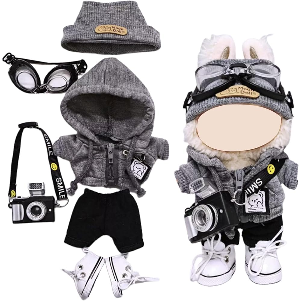 

Cimoon Doll Outfit 15cm 17cm Plush Costume Accessories Dress Up DIY Suit for Labubu Plush Toys