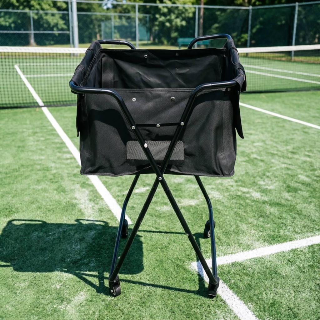 Foldable Ball Collection Cart Lightweight Equipment Sturdy for Coaches