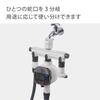 Takagi 3-way Faucet Nipple GWF11CG Charcoal Gray with Tap for G1/2 Parallel Thread Connection