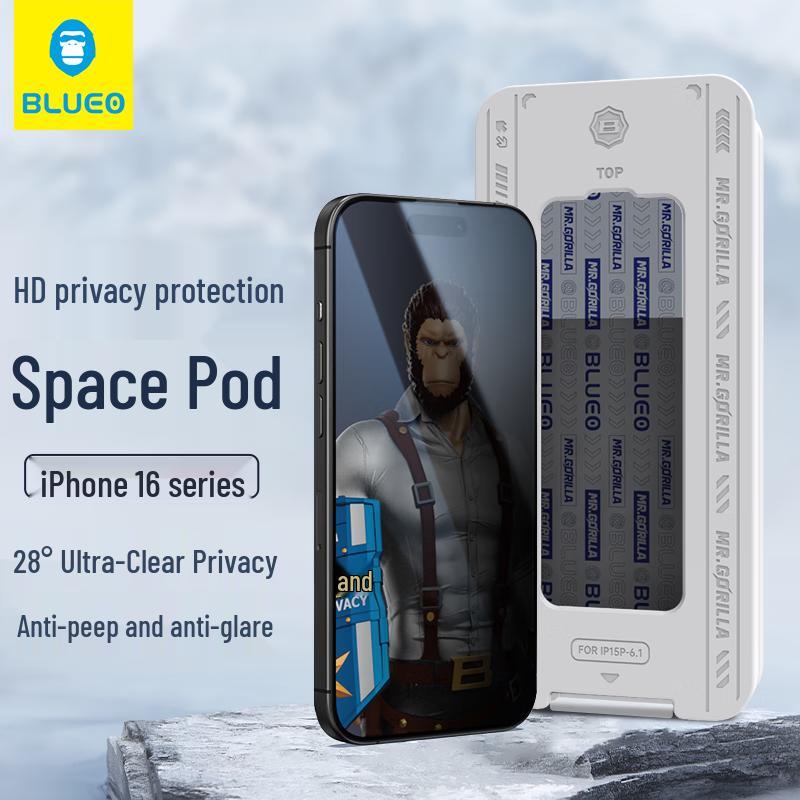 

Mr. Blue Gorilla iPhone 16 Tempered Glass Screen Protector