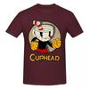 Cuphead Coole T-Shirts Grafik Y2k Einzigartig Rundhals Unisex Wounisex T-Shirt Kleidung