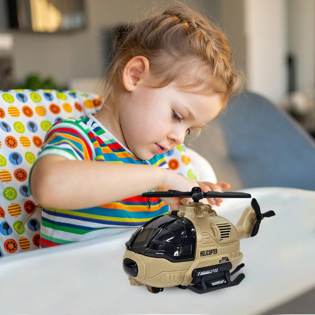 Simulation Helicopter Model With Spinning , Suitable For Birthday Party Gifts For Boys And Girls