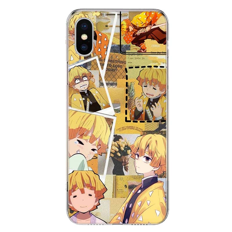 

Чохол для телефону Demon Slayer Agatsuma Zenitsu для Apple iPhone 11 12 13 Pro XR X XS Max 7 8 6 6S Plus + Mini 5S SE Print Shell iPhone 12 Mini