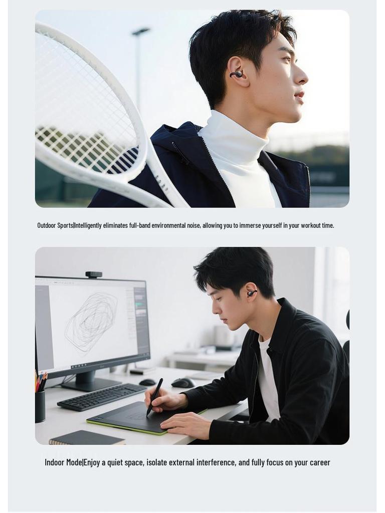 KUMIKA J07AI AI Translation Sports Bluetooth Earphones: Real-time Translation, High-Definition Sound Quality.