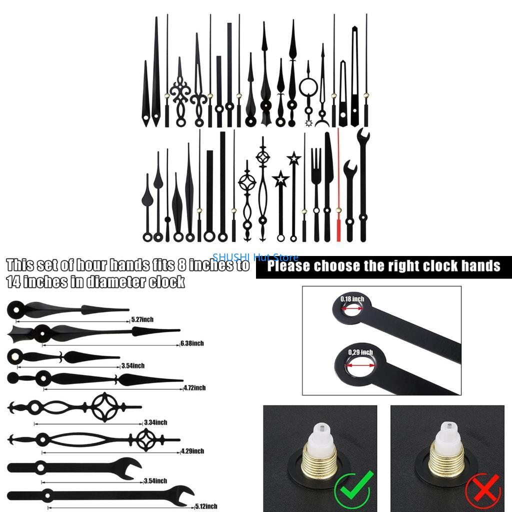 

Mechanism Wall Clock Hands Pointers DIY NeedlesFitting Movement Repair Kits 14x D57B China Mainland