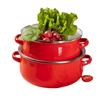 1.6/2L Tomato Enamel Pot Binaural Handle Soup Pot Cookware Saucepan  Milk