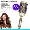 Nylon Roller Brush - Gold Non-Slip Handle, Curl Defining Barrel - Salon Home Styling  Hair Tools Curly Hair Products Barber Comb