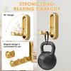 Folding Wall Hooks, 2 Pack Heavy Duty Space Saving Folding Coat Hooks - Zinc Alloy Wall Mounted Hooks for Hanging Coat Towels Clothes Hat Bags Keys
