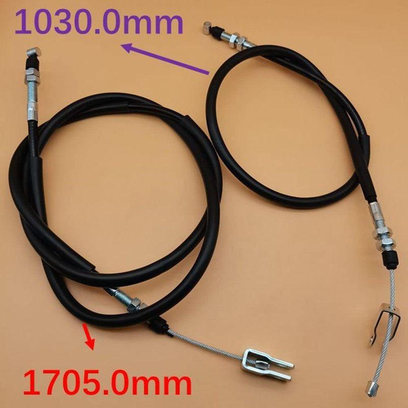 Left Right Rear Brake Parking Cable Set for Kawasaki Mule 2500 2510 2520 3000 3010 3020 4000 4010 54005-0307 54005-1210 54005-11