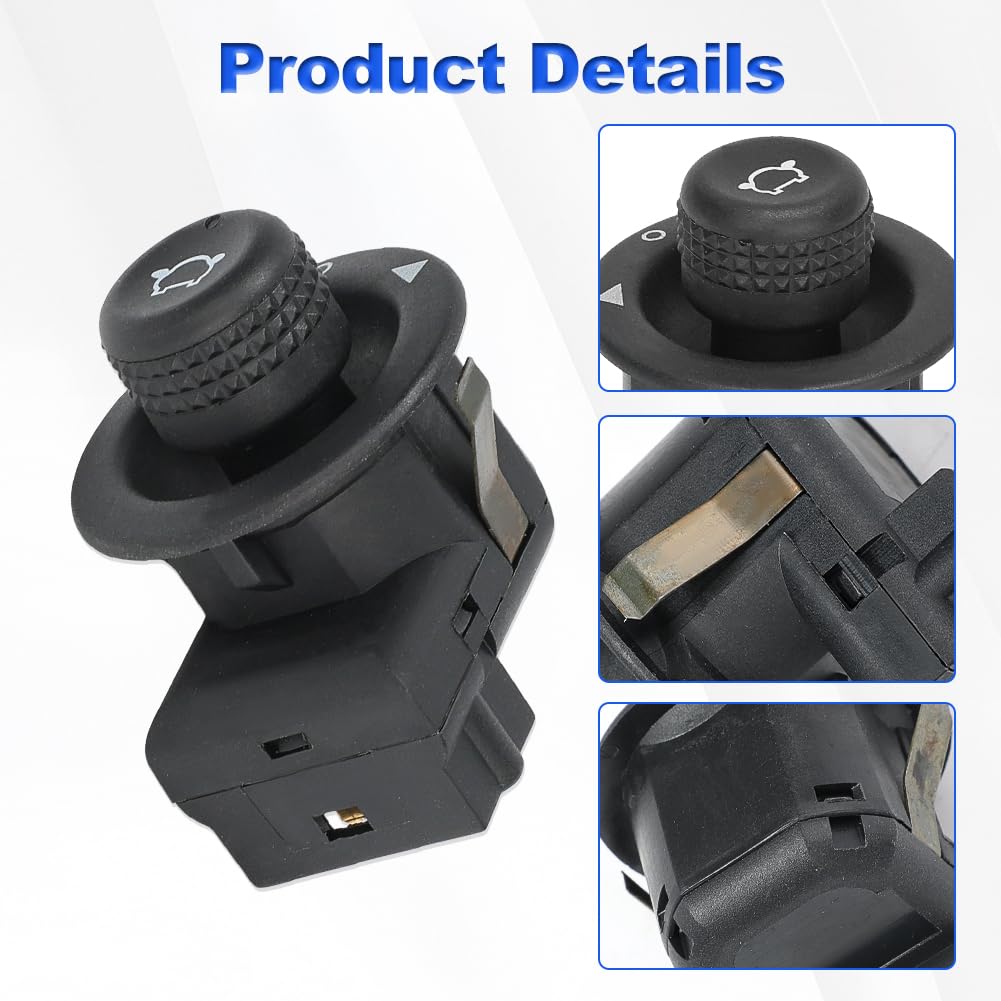 Mirror Control Switch Replacement for 3L2Z17B676AA CA6T17B676AA Compatible with Ford Fiesta 2013-2019 Transit 150 250 350 350HD 2015-2023 Explorer