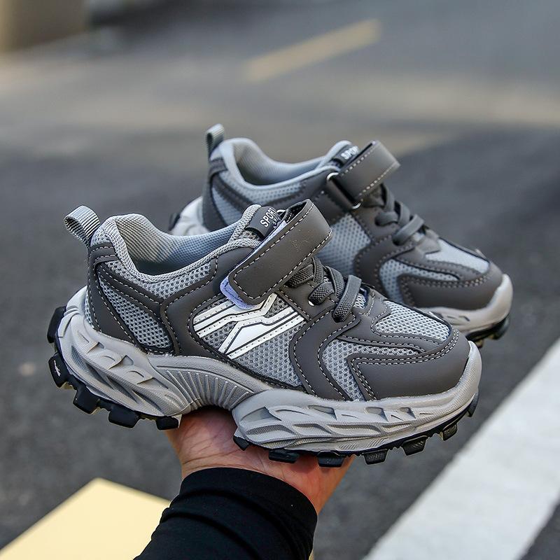 Girls' Sports Shoes 2025 Autumn New Children's Mesh Dad Shoes Girls Casual Shoes Older Children's Soft-soled Running Shoes