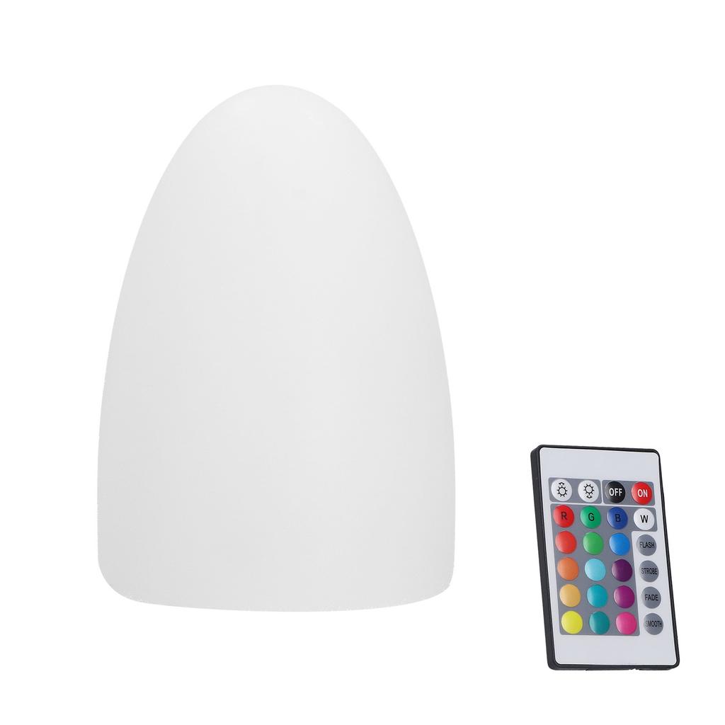 LED Night Light Egg Shaped RGBW Remote Control 16Color Table Lamp for Indoor Home Bar KTV Dining Table