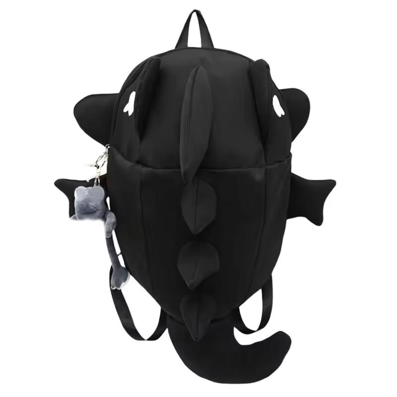 Men Women Backpack Trendy Shark Shaped Large Capacity School Backpack Daily Bag for Casual Street