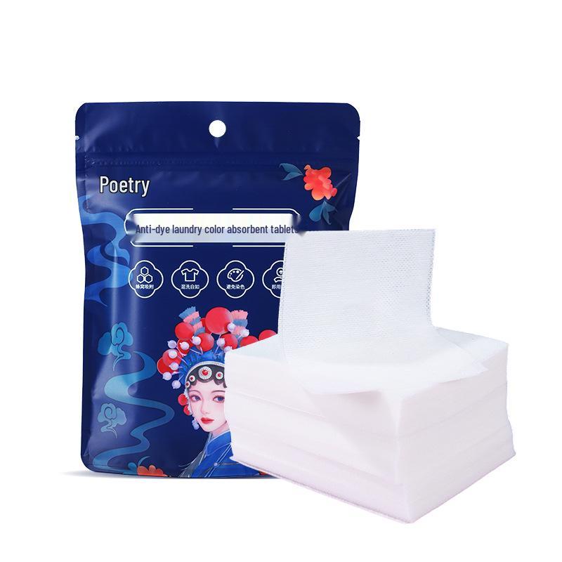 Chusteczki pochłaniające kolor do prania, Ochrona przed farbowaniem, Bezproblemowe pranie mieszane, Ochrona koloru, 50 sztuk
