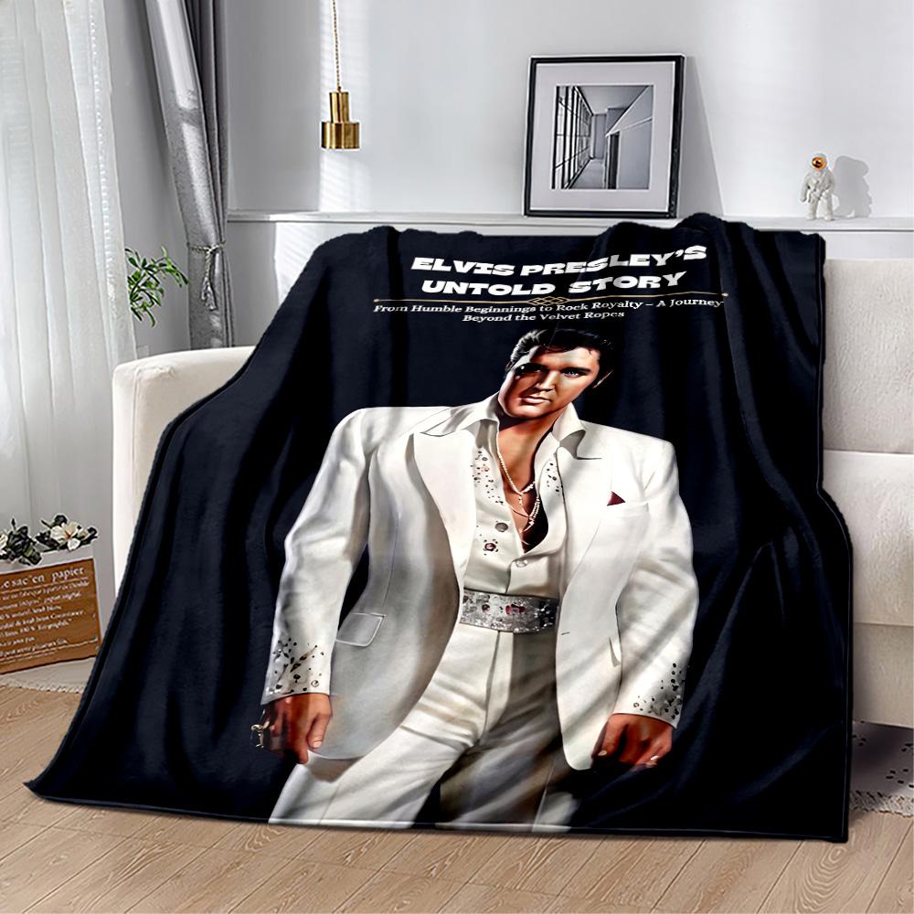 Elvis Presley Performance Blanket Soft & Cozy Perfect for Seaside Office Livingroom All-Season Use Digital Print Perfect Gift for Relatives and Friend