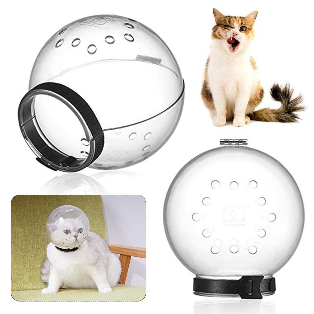 Atmungsaktive Katzenmaulkorb, Anti-Biss-Pflegemaske, Anti-Lecken, schützende Raumhaube, Maskenabdeckung, Maulkorb, Bad, Pflege, Katzenzubehör