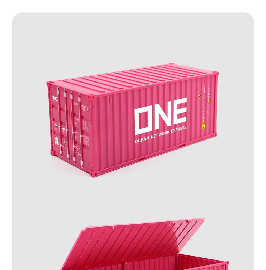 Gray Maersk Flip-top Model Container with Custom Logo and Graphics - Business Gift Edition