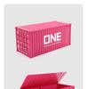 Gray Maersk Flip-top Model Container with Custom Logo and Graphics - Business Gift Edition
