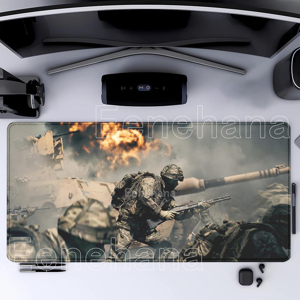 Game Battlefield Mousepad Keyboard Large offices Accessories Mouse Pad Lock Edge HD printing Gaming Esports overlock Desk Mat