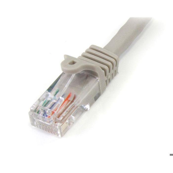 Câble Ethernet 5 M - STARTECH - RJ45 Cat5e - Sans Crochet - Catégorie 5e - Gris