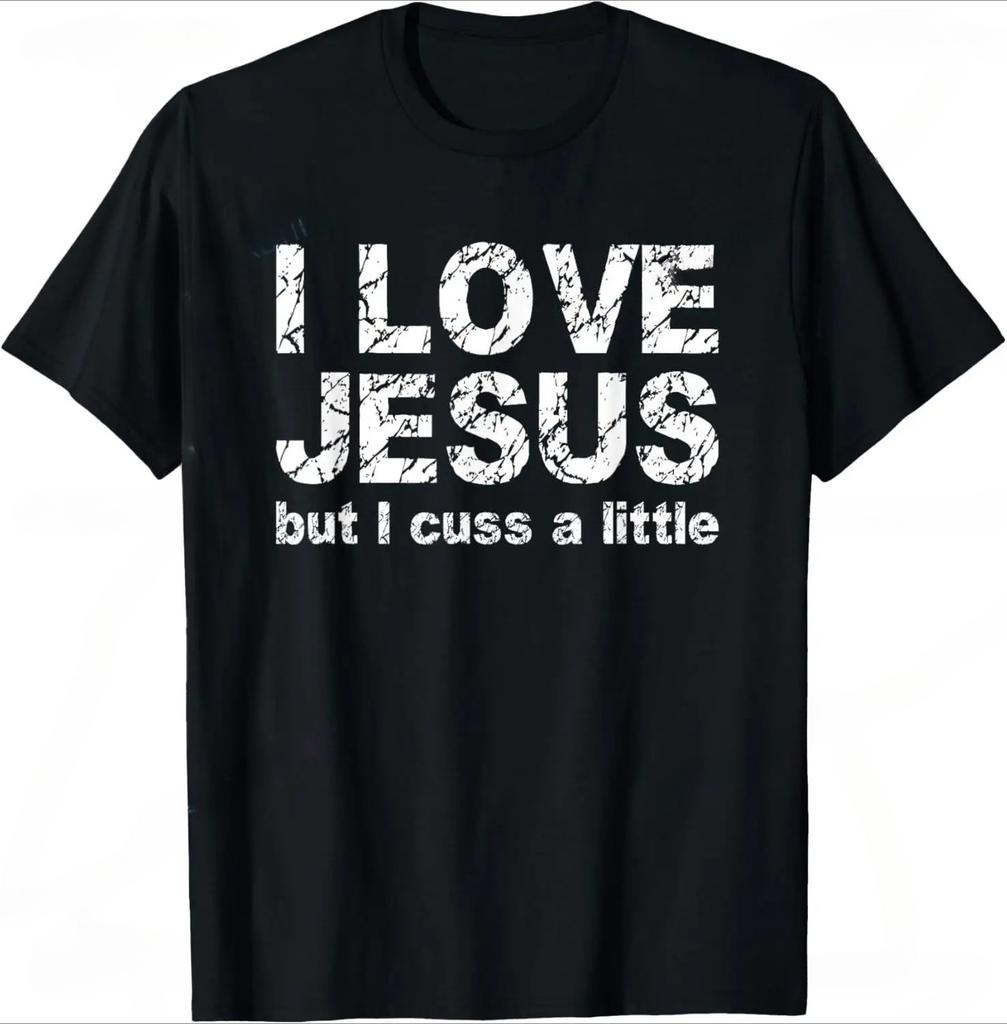 I Love Jesus T Shirt For Unisex Short Sleeved God Cross Religion Tshirt Church Christian Tshirt Fashion Street Tee Top Gift