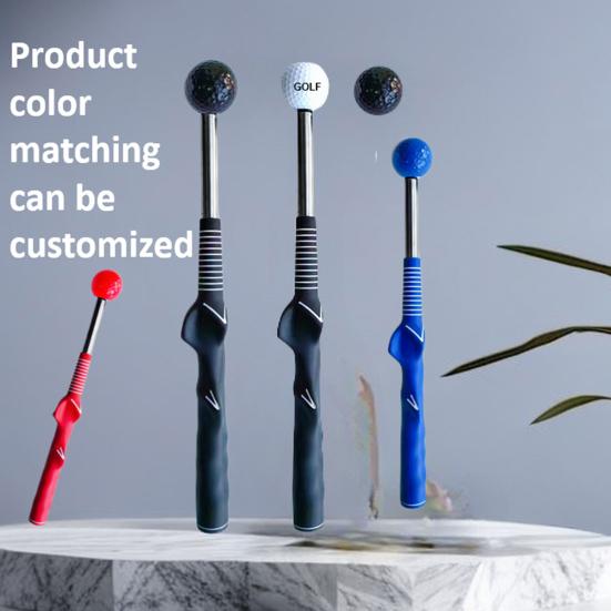 Teleskopická cvičná hůl golfového švihu s protiskluzovou gumovou rukojetí Ergonomická rukojeť Trenažér golfového švihu Golfová tréninková pomůcka