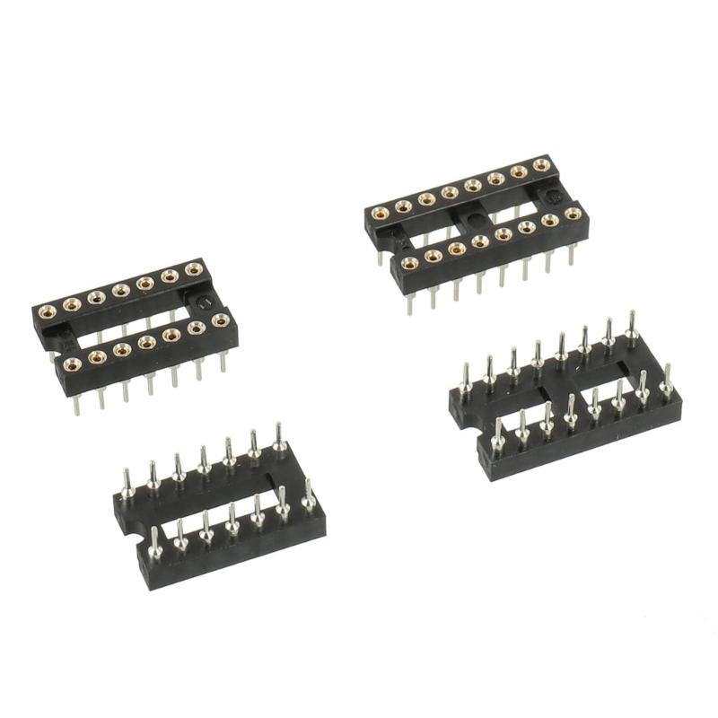 Gemischte Serie 50 Stück Niedrigleistungs-IC-Chip-Sortimentsbox SN74LS und SN74HC mit DIP-Sockeln für Prototyping