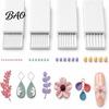 Craft Bead Shaping Mold 4Pcs Clay Gel Ball Roller Maker Tool, 2mm 3mm 4mm 5mm Roller, Professional Sculpting Equipment Molds for DIY Earring,