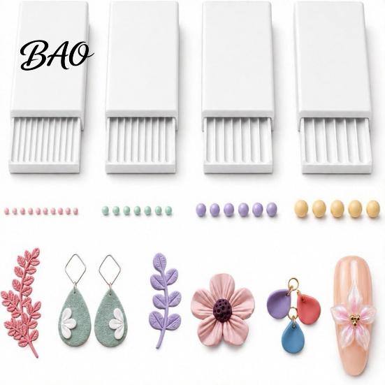 Craft Bead Shaping Mold 4Pcs Clay Gel Ball Roller Maker Tool, 2mm 3mm 4mm 5mm Roller, Professional Sculpting Equipment Molds for DIY Earring,