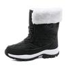 Mid Tube Front Zipper Cold Resistant and Warm Cotton Boots and Shoes