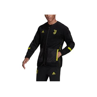 Bedruckte Zip-Up Fußballjacke Herrenjacken Schwarz GR2915