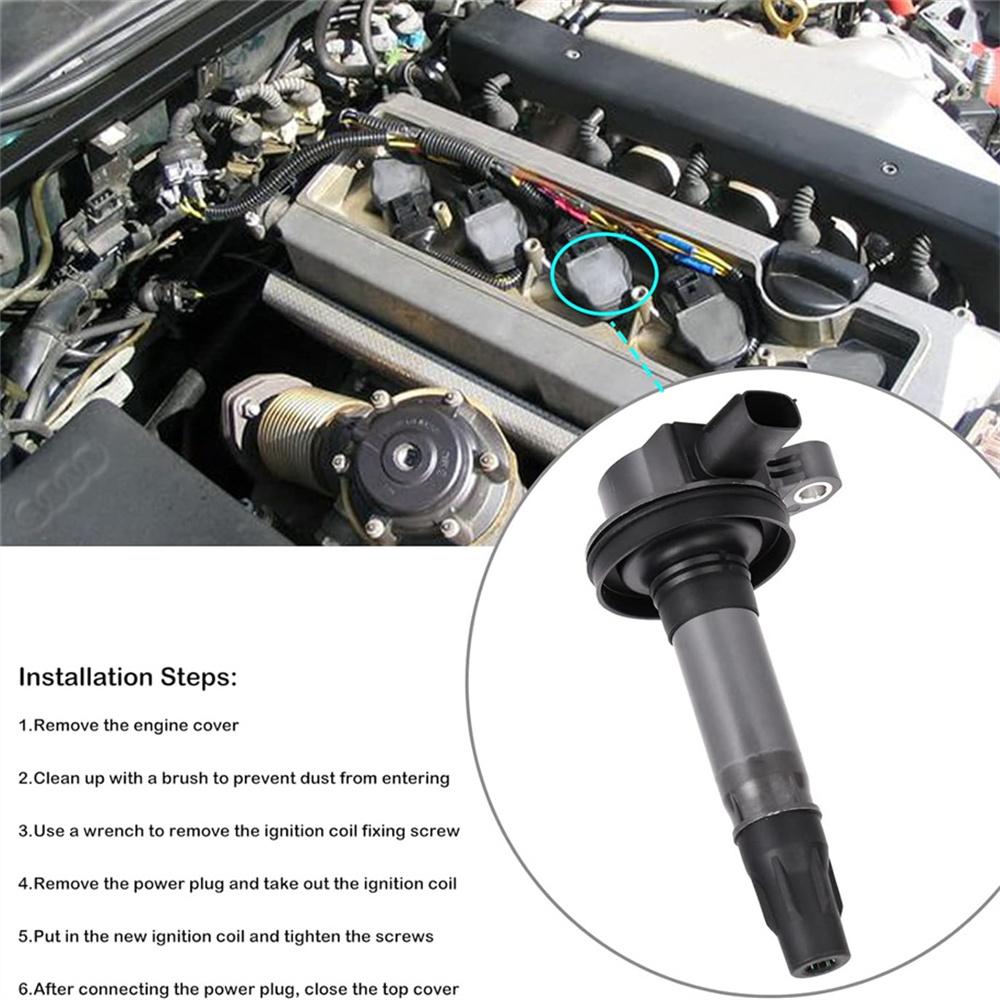 6PCS Ignition Coil with Spark Plug UF553 For Edge 3.7L 2011-2014