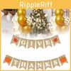 Thanks Give Letter Banner Burlap Flag Banners Thanksgiving Decorations Party