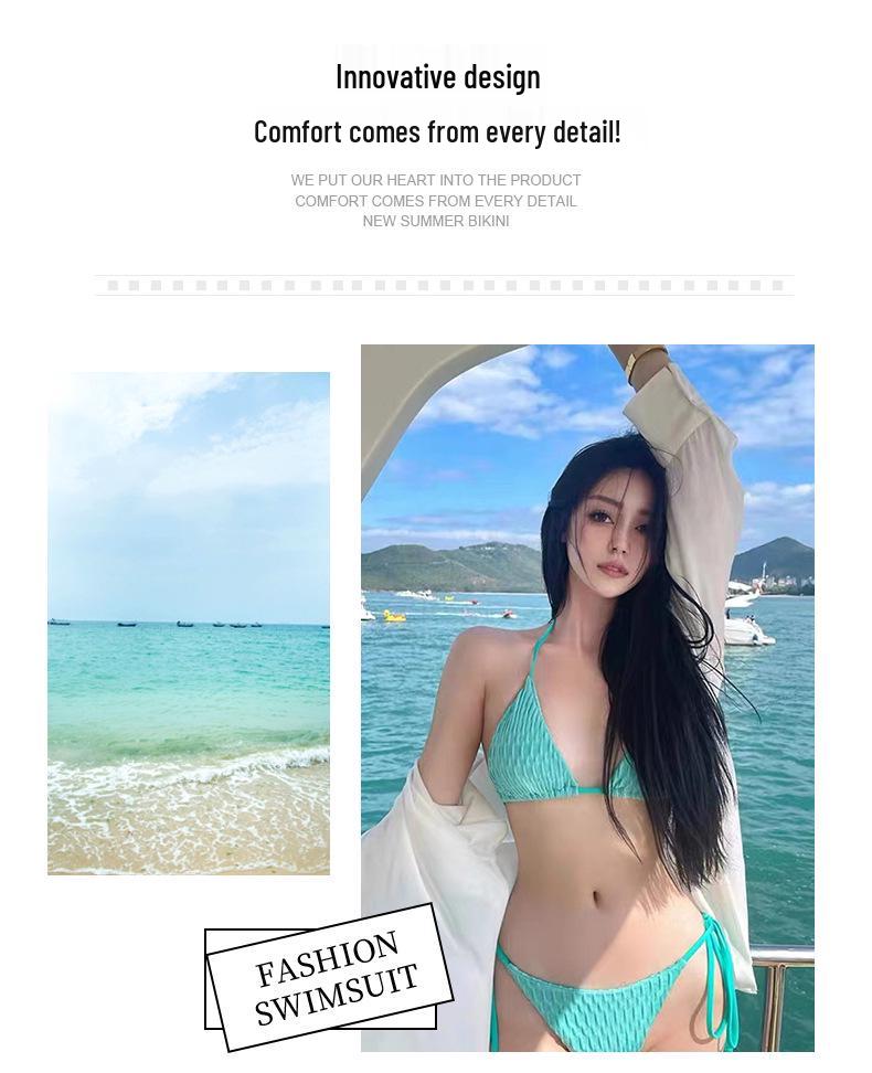 Sexy Bikini im koreanischen Stil: Zweiteiliger Badeanzug für kleine Oberweite, Pure Desire Strand- & Thermalbad-Outfit