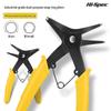 Dual-Use Snap Ring Pliers for Internal/External Circlips - Yellow Handle