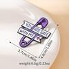 Cartoon Oil Drip Alloy Brooch Exquisite Pin Slogan Modeling Badge Trendy Cool Personality Accessories Medal