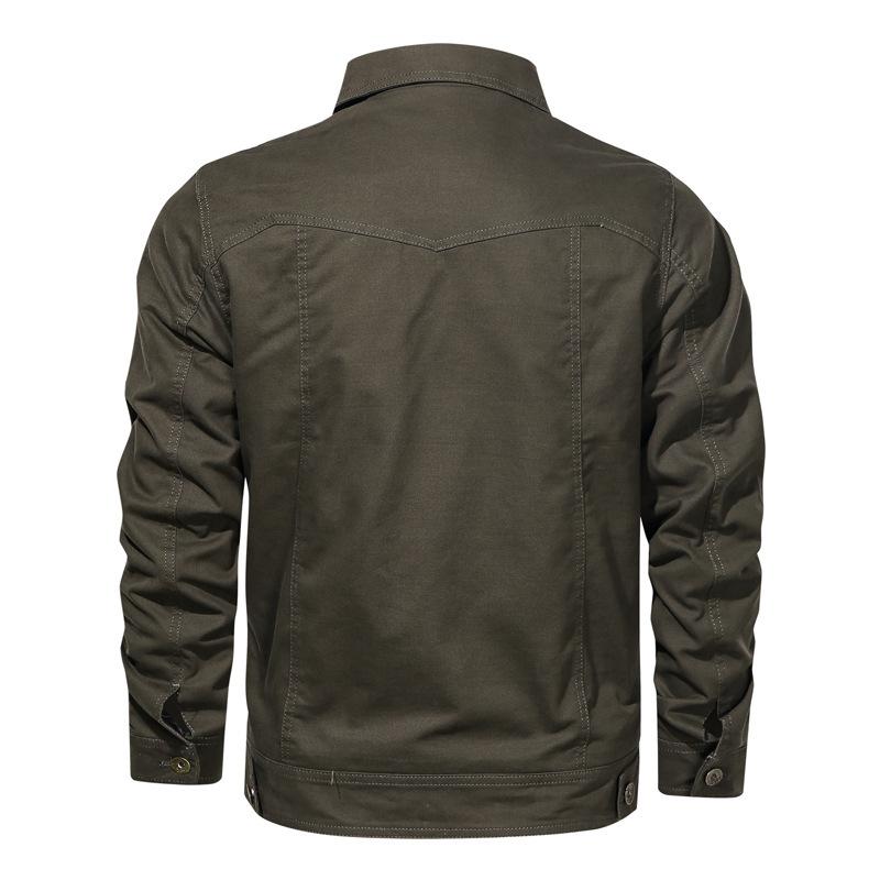 Nová sepraná pánská bunda Tooling, ležérní velká velikost, klopová bunda Air Force, pánská košile, trendy