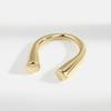 Minimalistischer Unregelmäßiger Offener Metallring für Damen Verstellbar Einfacher Punk Mode Schmuck Trendiges Accessoire