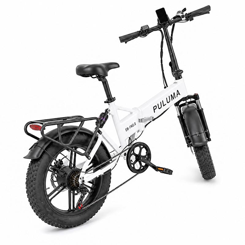PULUMA FM2.0 Bicicletta Elettrica Pieghevole 48V15AH Batteria al Litio Rimovibile Ruota Fat 20x4.0 per Tutti i Terreni 7 Velocità Freno Idraulico 250W Ebike per Adulti