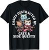 Funny Cats Side Quest Tabletop T-Shirt