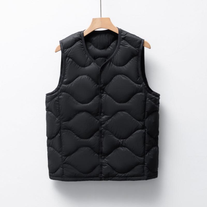 

Мужской флис 90 новый национальный стандарт однотонный новый мужской жилет с круглым вырезом и V-образным вырезом пуховик жилет куртка S