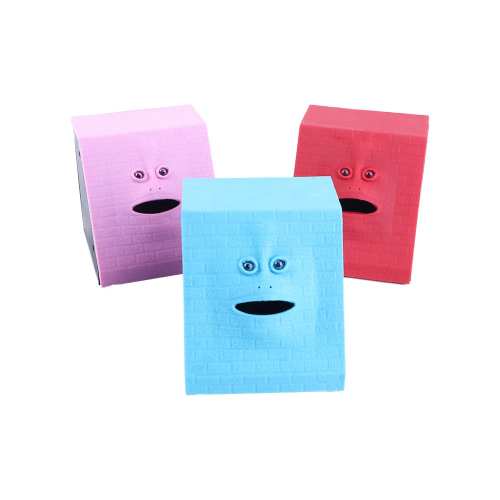 Eating Coin Plastic Cute Home Decoration Creative Automatic Piggy Banks Money Safe Box Face Bank Coin Box