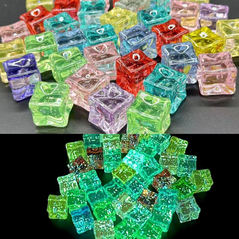 Glaçons transparents en acrylique de grande taille pour bijoux, accessoires photo et projets de bricolage