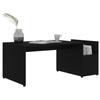 Table basse - vidaXL - Noir - 90x45x35 cm - Aggloméré - Design contemporain
