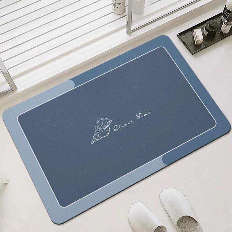 Bathroom Mats Mat Soft Diatom Ooze Absorbent Silicone Non Slip Toilet Toilet Toilet Doorway Carpet Bathroom