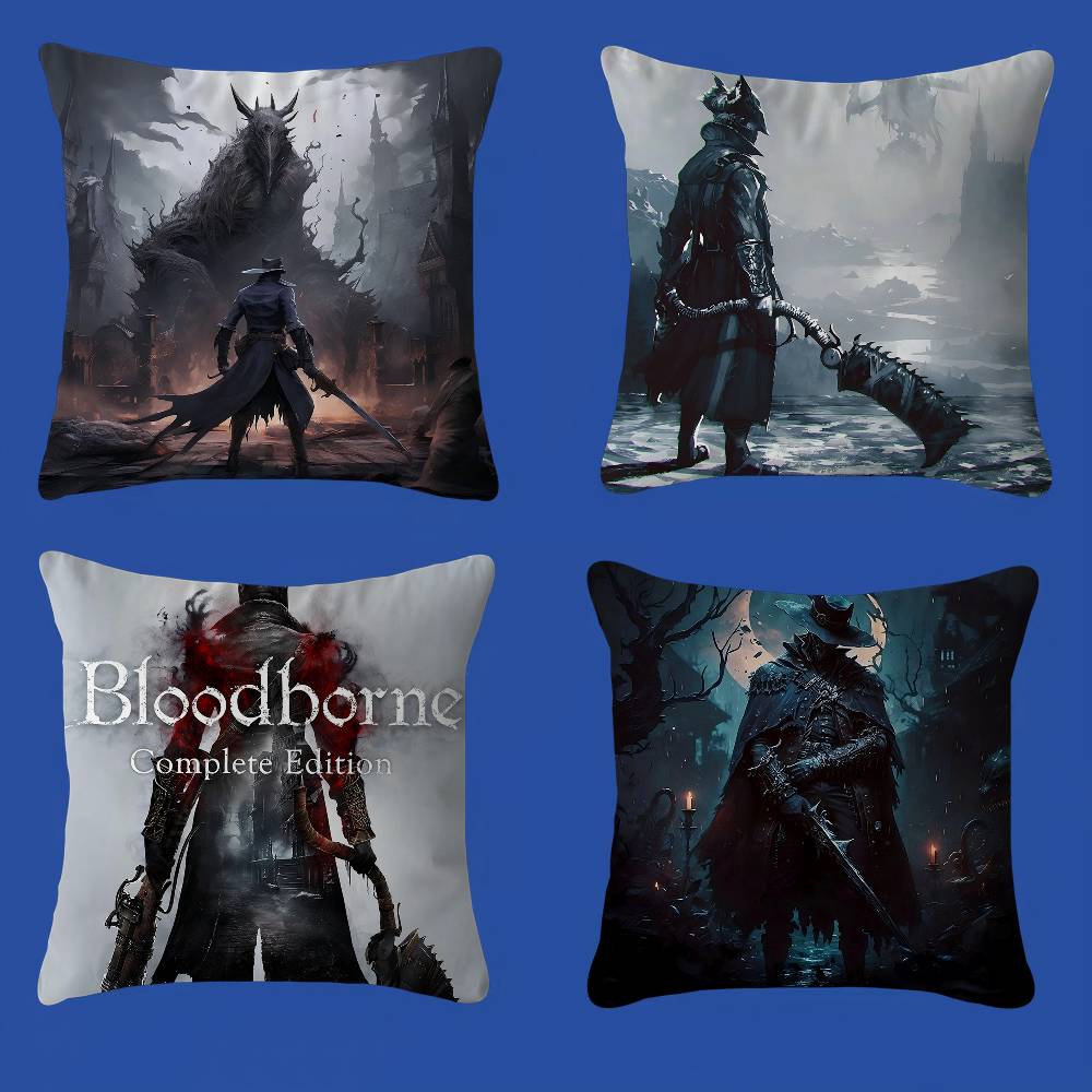 Anime Bloodborne Stitch Lucky Dragon Pillow Cover Sofa Cushion Cover Home Room Decoration Children Gift