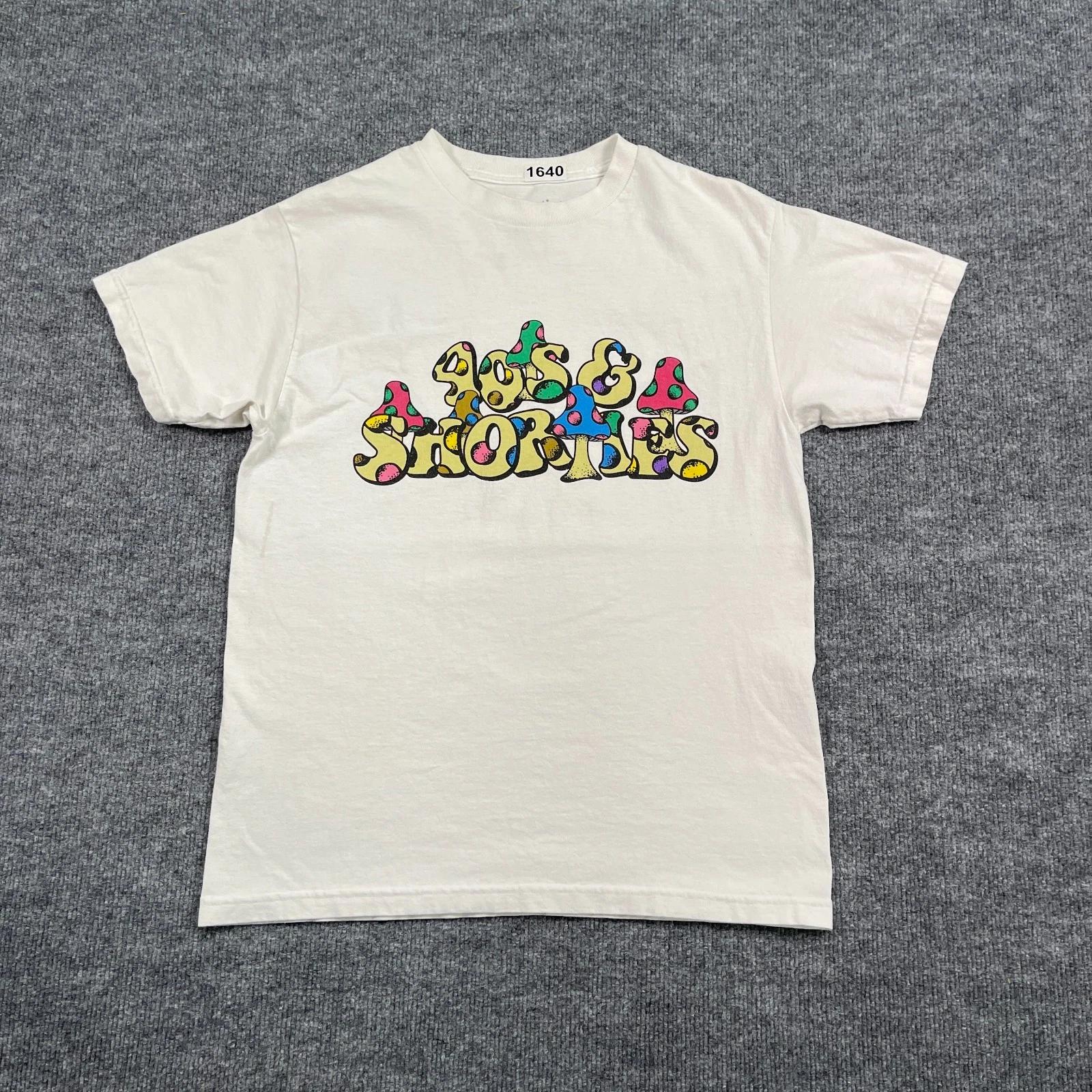 

40s & Shorties Футболка с грибным принтом Medium 20x25 Белый M