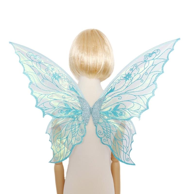 Performances Butterfly Fairies Angel Wing Funny Dress Up Butterfly Wing Sparkles Costumes Halloween Cosplays Wing Props