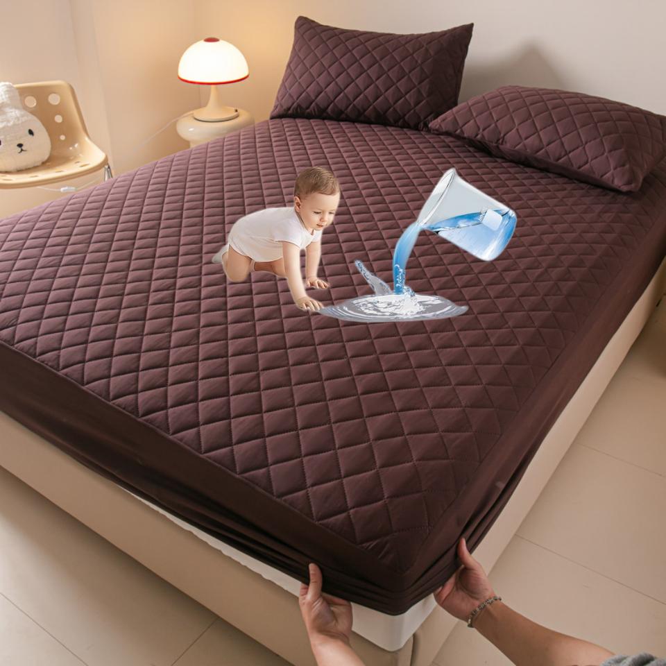 

Водонепроницаемый наматрасник с защитой от клещей, мягкая удобная дышащая простыня на кровати, не включая наволочку 90x200x30cm