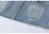 Plus Size Women's V-Neck Denim Vest - Spring/Summer 2026 Slimming Tank for 200 Jin